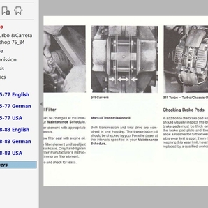 ポルシェ 911 930 ターボ 整備書 Ver2 配線図 パーツリスト 付き！修理書 ( ワークショップマニュアル ) の画像6