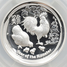 2017 オーストラリア ハイレリーフ 酉年鶏図 1豪ドル 1オンス プルーフ PCGS PR 70 DCAM FS 初鋳版 最高鑑定 完全未使用品_画像3