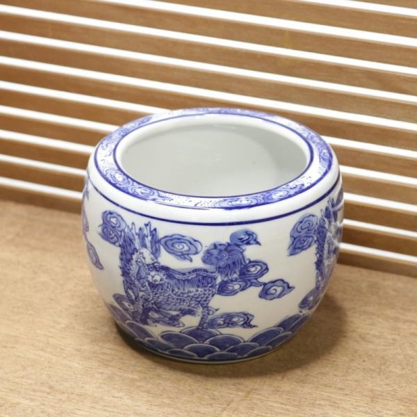 ヤフオク! -火鉢 陶器 染付の中古品・新品・未使用品一覧
