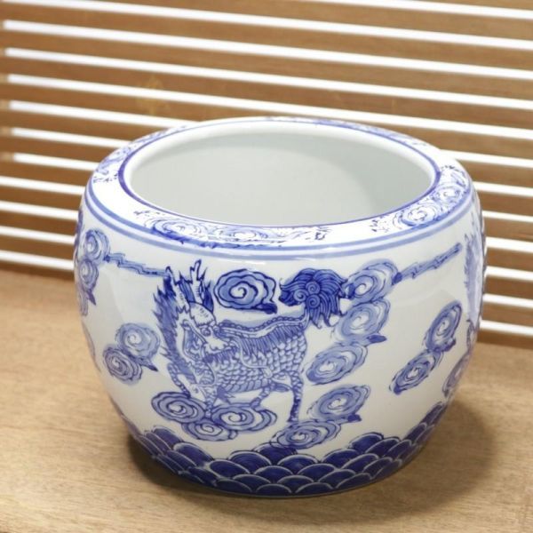 ヤフオク! -火鉢 陶器 染付の中古品・新品・未使用品一覧