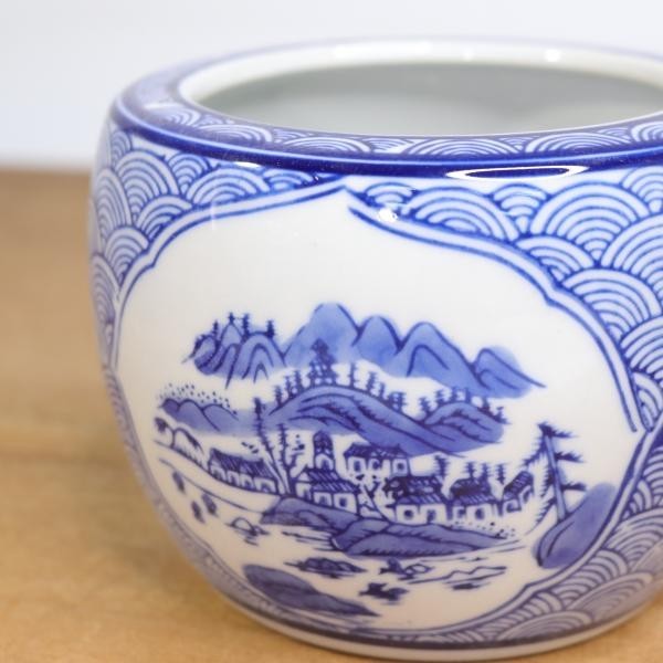 ヤフオク! -火鉢 陶器 染付の中古品・新品・未使用品一覧