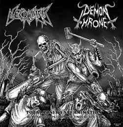 ＊中古CD DEMONTHRON:NECROLISIS/TOTAL POSER EXTERMINATION 2009年作品国内盤 カナダ/コスタリカEVIL THRASH SPLIT TOXIC HOLOCAUST