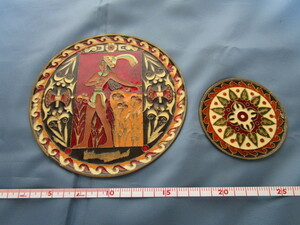 海外 金属皿 飾り皿 decorative plate 外国 アンティーク 土産