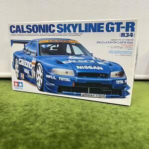 ★☆現状渡し TAMIYA/タミヤ プラモデル 1/24スポーツカーNO.219 カルソニックスカイラインGT-R(R34)ディスプレイモデル 説明文必読