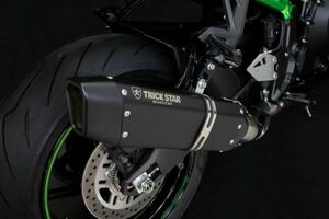 Ninja1000SX 2020-22年式 IKAZUCHIブラック スリップオン 政府認証 パニア非対応 トリックスター イカズチ 新品 TRICKSTAR