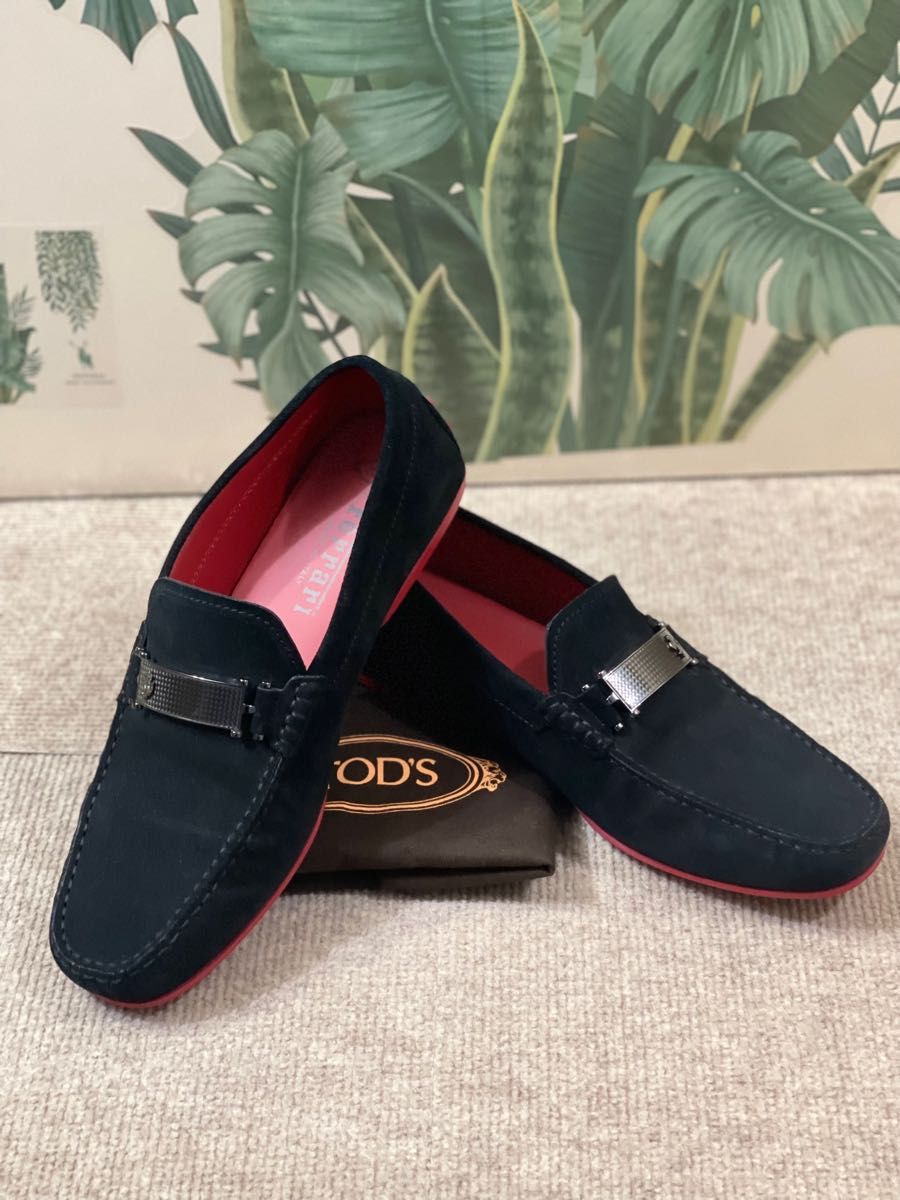 フルオーダー 【TOD'S】☆フラットシューズ◇ネイビースエード◇美品