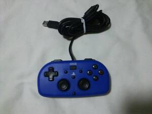 PS4 SONY プレイステーション4 HORI ワイヤードコントローラーライト ブルー PS4-099/100/101 動作確認済み