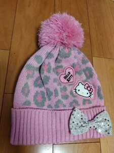  Sanrio shop buy * unused # Kitty knitted cap free size # hat 