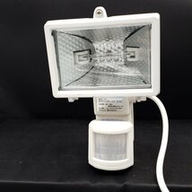 角型ハロゲンセンサーライト 防雨タイプ HL-155 センサーライト 防犯 屋内用 屋外用 ハロゲンライト 通電確認済 (株)高儀【80s1025】_画像2