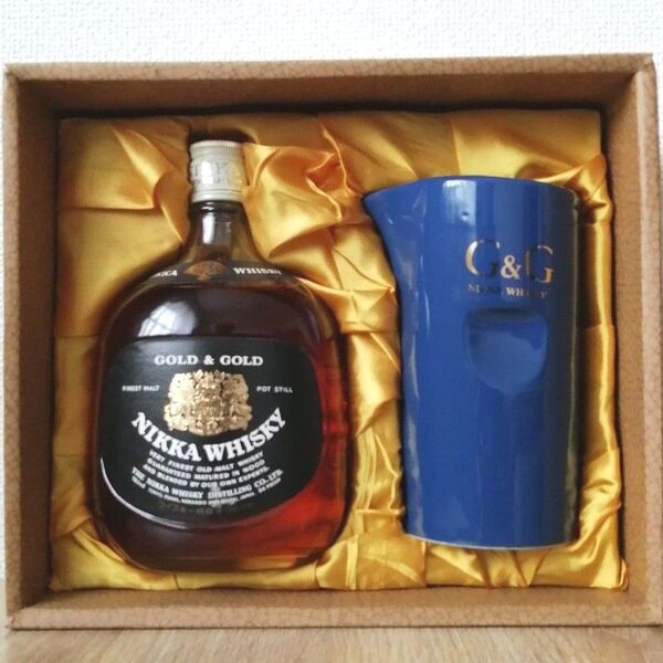 ニッカ GOLD&GOLD 特級 従価税 760ml43% 未開栓 水差しセット