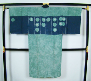  men's long kimono-like garment S size . tailoring madala... aperture stop pattern applying height approximately 153cm rank silk 10167