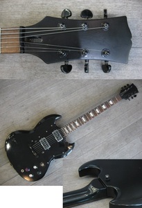 * control AL-SG2 * prompt decision * all black specification SG type electric guitar used Manufacturers unknown 