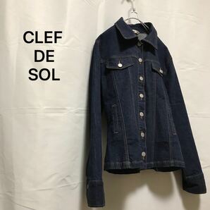 【CLEF DE SOL】 ストレッチデニムジャケット