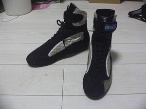 即納スパルコsparcoレーシングシューズ黒ロング43サイズFIA公認OMP ARDアシックスasicsミズノMIZUNO CLAアルパインスターズalpinestars HPI