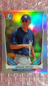 送込即決 2014 Bowman Draft Picks & Prospects Top Prospects Chrome Refractor CTP-85 Gosuke Katoh 加藤豪将 日本ハムファイターズ