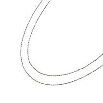  【新品】デザイン チェーン 二連 ネックレス プラチナ Pt850 45cm 2.73g_画像1