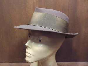 ビンテージ50’s●Dobbsフェルトフェドラハット●221104s3-m-ht-flt 1950sソフト帽帽子メンズドブス中折れ帽