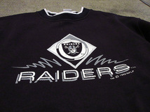 ビンテージ90’s●NFL RAIDERSボーイズ裏起毛スウェットシャツsize XL●221115s1-k-sws 1990sアメフトラスベガスレイダース_画像5