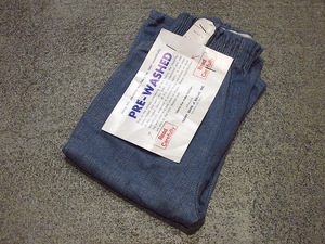 ビンテージ70's●DEADSTOCKキッズコットンフレアパンツ水色実寸W34-46cm●221121i6-k-pnt-ot 1970sデッドストックブーツカット子供服