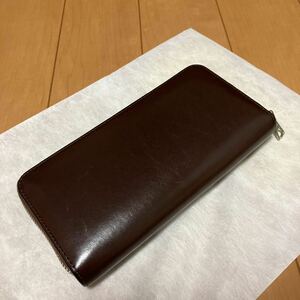 WILDSWANS　ワイルドスワンズ　KF001　長財布 ラウンドファスナー チョコ