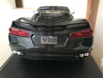 希少 レア Maisto マイスト 1:18 6+ 2020 Chevrolet Corvette Stingray Coupe ガンメタ_画像6