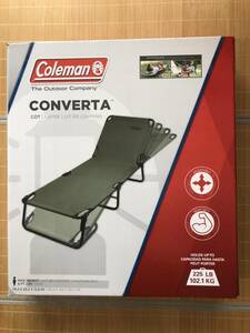 新品 Coleman コールマン コンバータ コット CONVERTA イス 折りたたみ 簡易ベット キャンプ BBQ ソロキャンプ