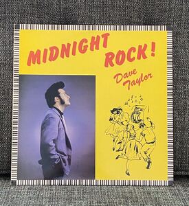 Dave Taylor LP Midnight Rock! 1983 Nervous Records ロカビリー Teddyboy