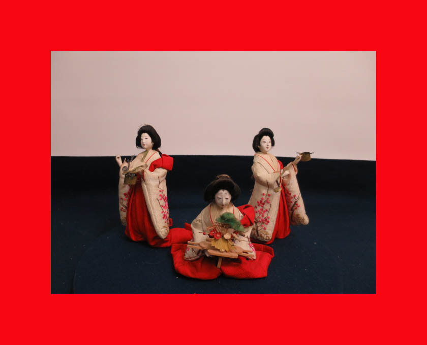 : [Puppenmuseum] Maruhira Sannin Kanjo F-401 Hina-Puppen, Hina Zubehör, Hina-Palast. Makie Hina, Jahreszeit, Jährliche Veranstaltungen, Puppenfest, Hina-Puppen