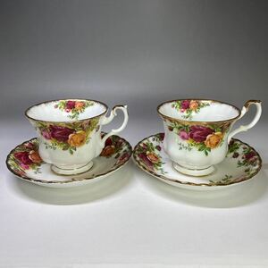 ロイヤルアルバート カップ&ソーサー ROYAL ALBERT オールドカントリーローズ ティーカップ ペア 2客