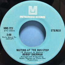 EP 洋楽 Bobby Sherman / Waiting At The Bus Stop 米盤_画像2