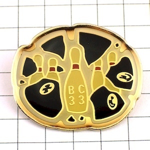  pin badge * bowling. pin 5ps.@* France limitation pin z* rare . Vintage thing pin bachi