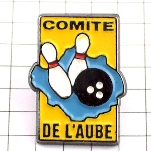  pin badge * bowling. pin . black . lamp * France limitation pin z* rare . Vintage thing pin bachi