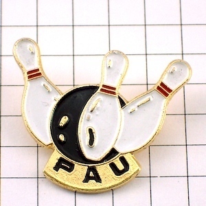  pin badge * bowling pin . lamp * France limitation pin z* rare . Vintage thing pin bachi
