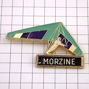  pin badge * hang glider .. person * France limitation pin z* rare . Vintage thing pin bachi