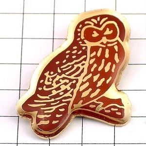  pin badge * owl . ear zk tea color * France limitation pin z* rare . Vintage thing pin bachi