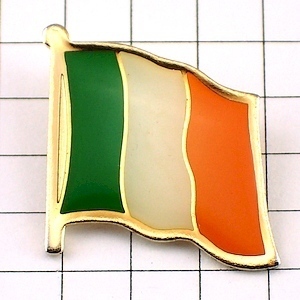 ピンバッジ・アイルランドの国旗◆フランス限定ピンズ◆レアなヴィンテージものピンバッチ