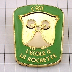  pin badge * owl . ear zk green * France limitation pin z* rare . Vintage thing pin bachi