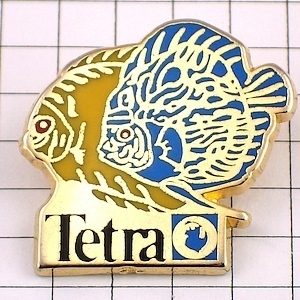  значок * Tetra тропическая рыба 2 шт * Франция ограничение булавка z* редкость . Vintage было использовано булавка bachi