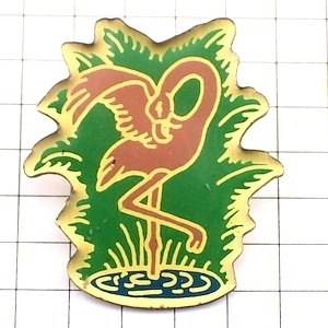  pin badge * flamingo waterside bird * France limitation pin z* rare . Vintage thing pin bachi