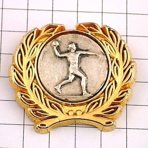  pin badge * handball player Gold gold color month katsura tree .* France limitation pin z* rare . Vintage thing pin bachi