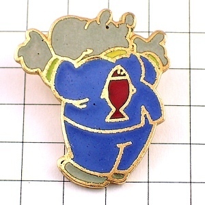  pin badge * hippopotamus river horse sa kana seal. suit . wide * France limitation pin z* rare . Vintage thing pin bachi