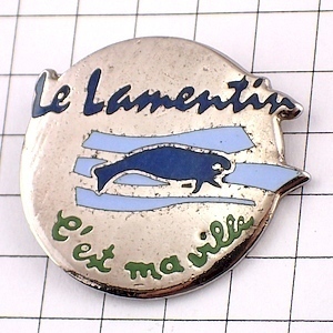  pin badge * seal sea otosei one head * France limitation pin z* rare . Vintage thing pin bachi
