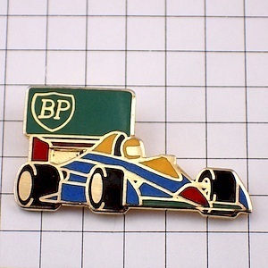 ピンバッジ・BP石油F1レース車◆フランス限定ピンズ◆レアなヴィンテージものピンバッチ