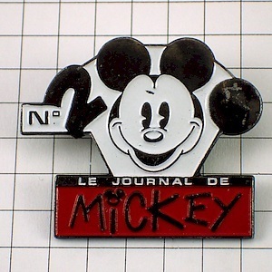  значок * Mickey Mouse 2000 номер Disney журнал * Франция ограничение булавка z* редкость . Vintage было использовано булавка bachi