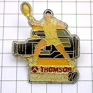  pin badge * Tom son. video camera . tennis player * France limitation pin z* rare . Vintage thing pin bachi