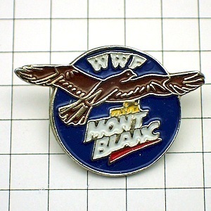  pin badge * Montblanc .WWF/ world nature protection fund * France limitation pin z* rare . Vintage thing pin bachi