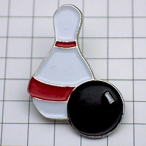  pin badge * bowling. pin . black . lamp * France limitation pin z* rare . Vintage thing pin bachi