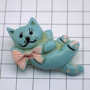  pin badge * pink color ribbon. cat * France limitation pin z* rare . Vintage thing pin bachi