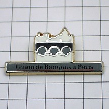 ピンバッジ・パリ銀行セーヌ川の橋◆フランス限定ピンズ◆レアなヴィンテージものピンバッチ_画像1