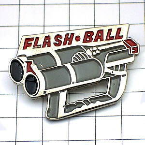  pin badge * flash ball police weapon * France limitation pin z* rare . Vintage thing pin bachi